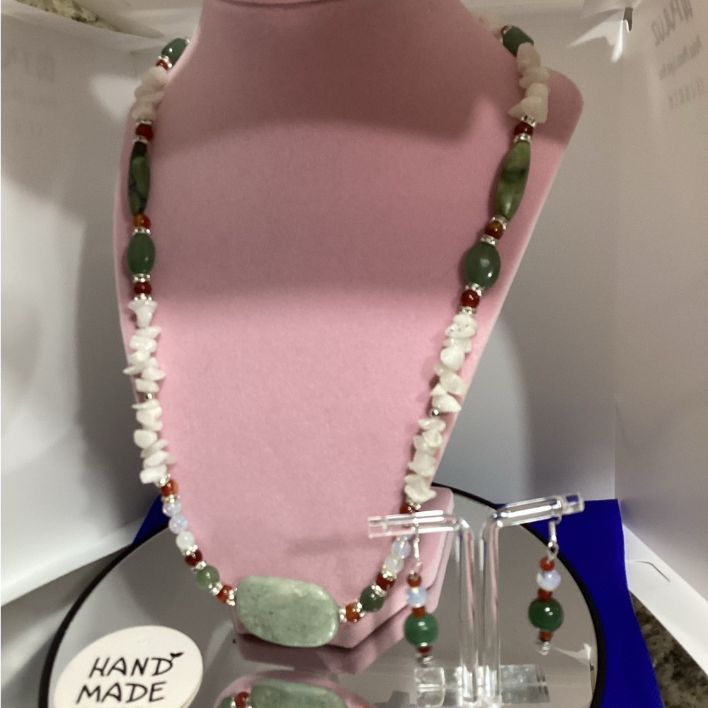 Aventurine Carnelian Necklace Set